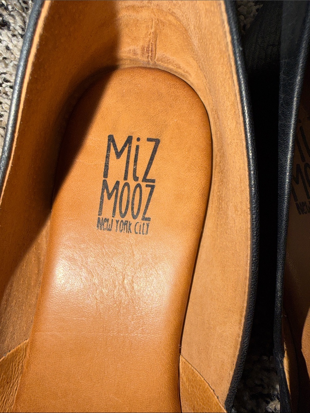 Miz Mooz Kimmy Black Leather Flats Women’s Size 41 - Picture 5 of 7